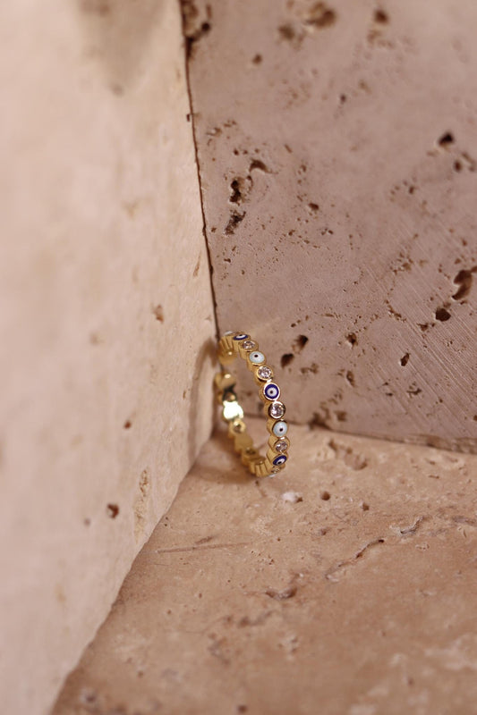 GoodLoverz Positive Eye Ring Klassisch Gold