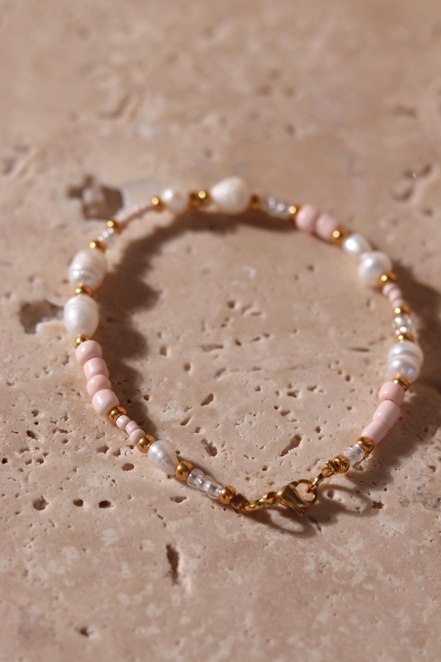 GoodLoverz Princess Gold Armband mit Süßwasserperlen