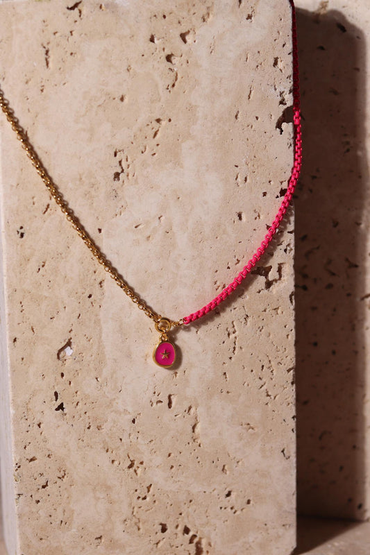 GoodLoverz Trendy Pink Kette mit Anhänger