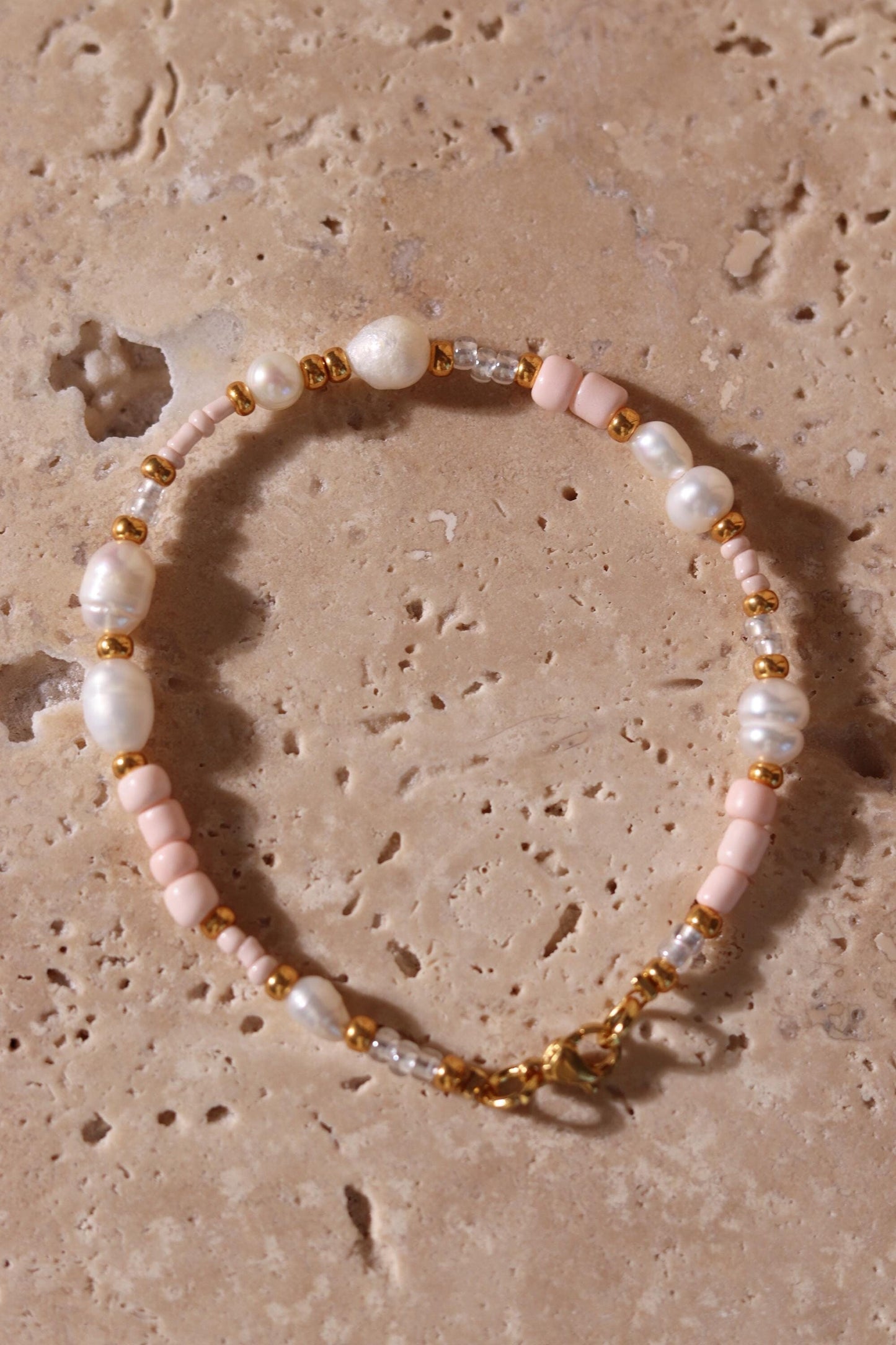 GoodLoverz Princess Gold Armband mit Süßwasserperlen