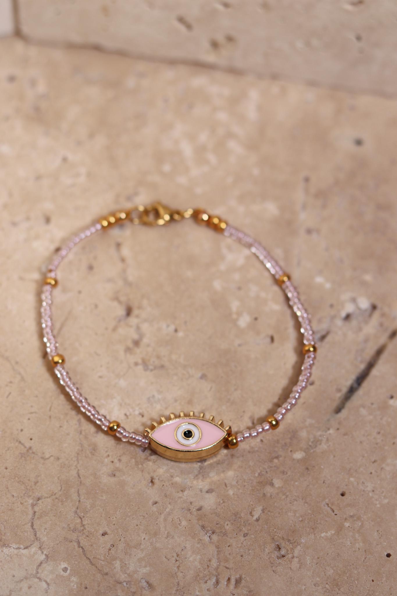 GoodLoverz Glasperlen Armband mit Nazar Auge