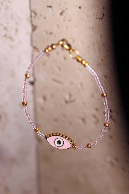 GoodLoverz Glasperlen Armband mit Nazar Auge