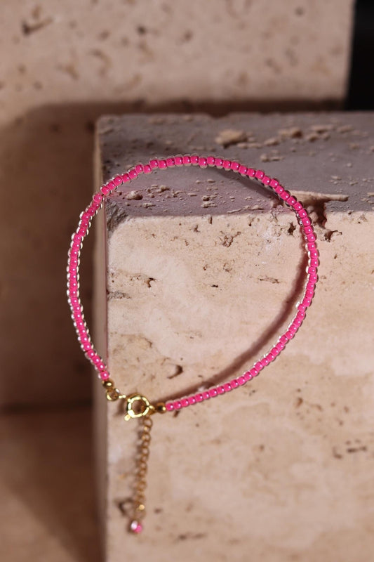 GoodLoverz Perlenarmband Pink Neon