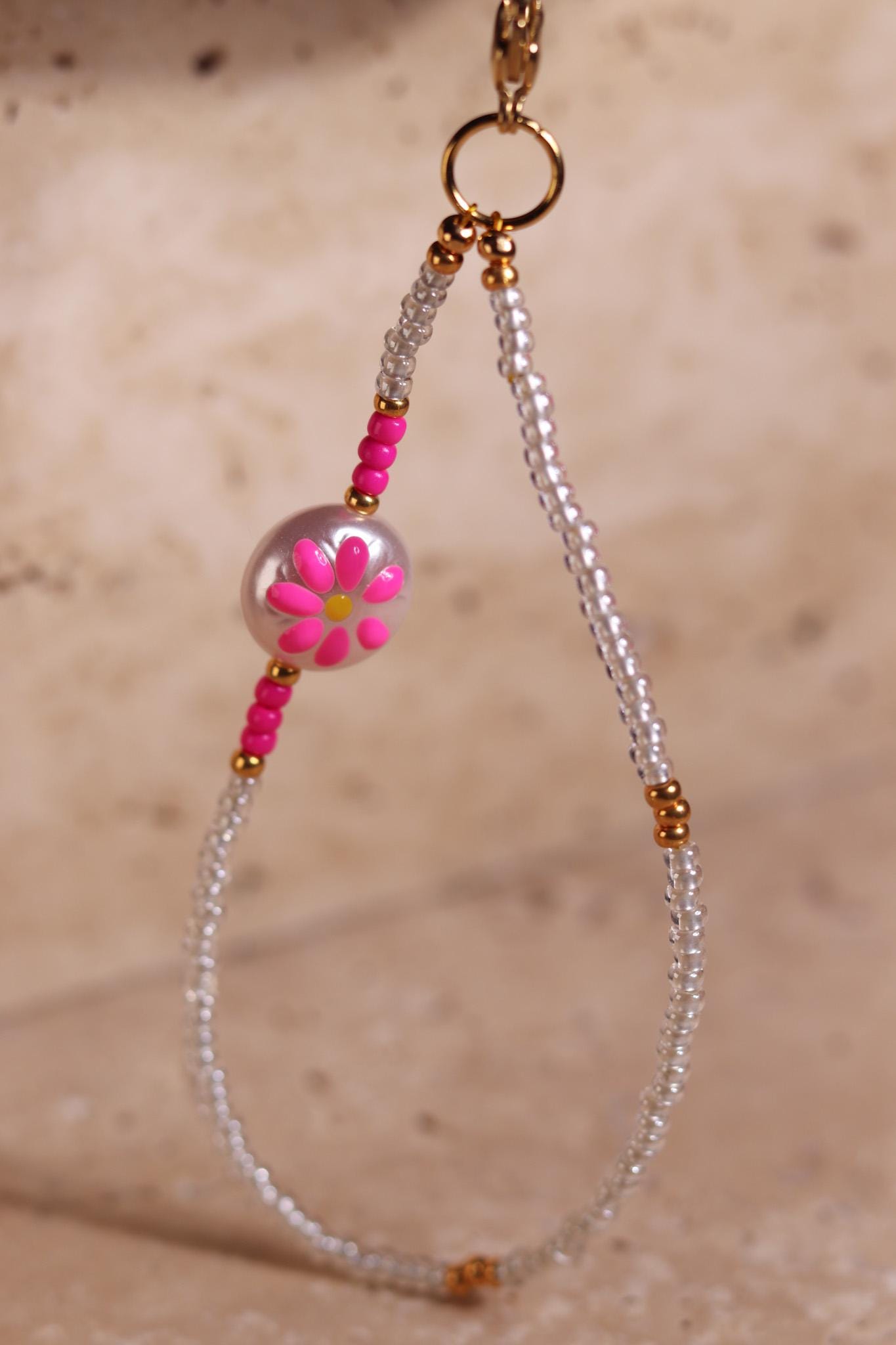 GoodLoverz Powerful Garden Collection Pink Flower Handykette