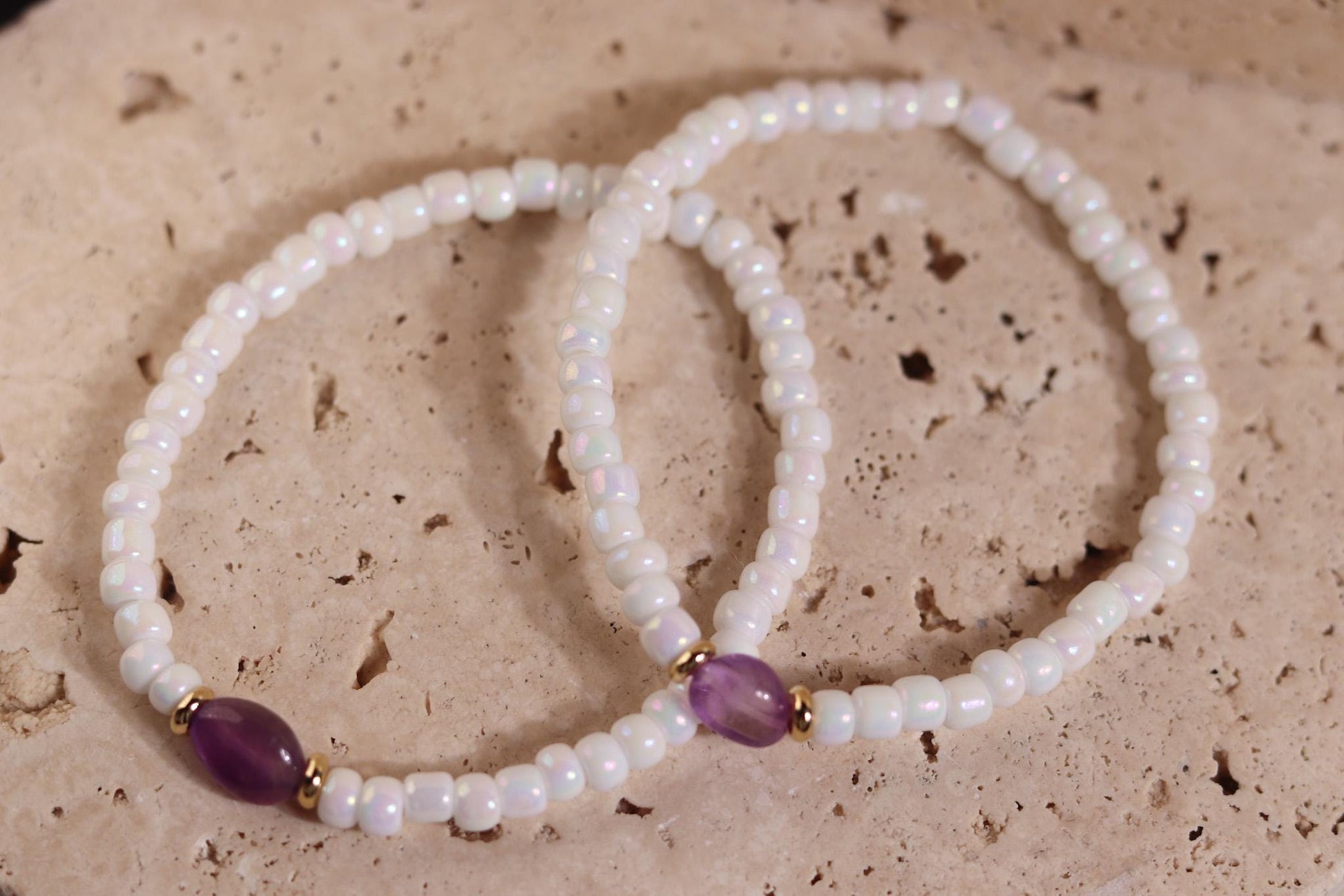 GoodLoverz Pearl Amethyst Armband