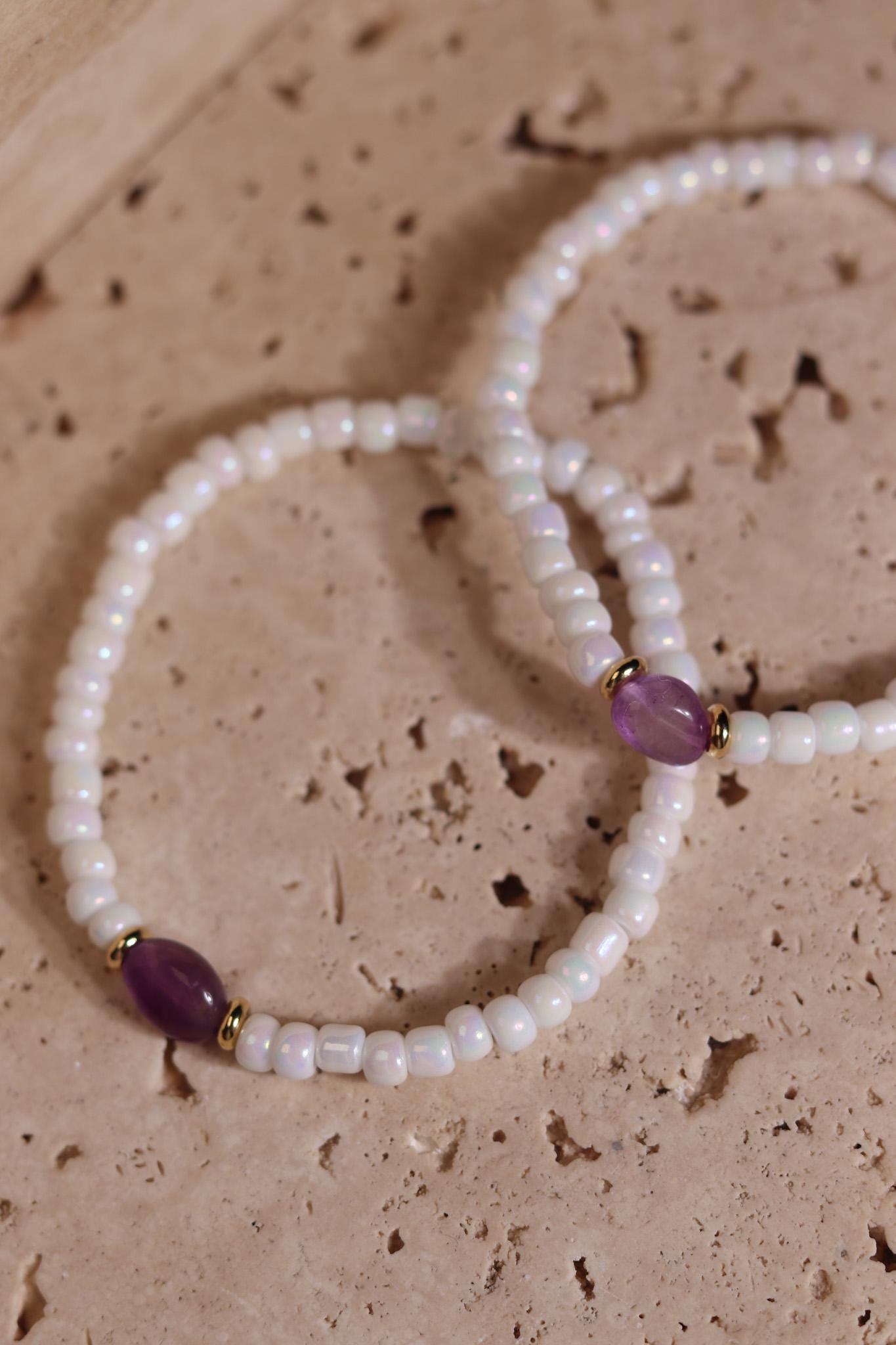 GoodLoverz Pearl Amethyst Armband
