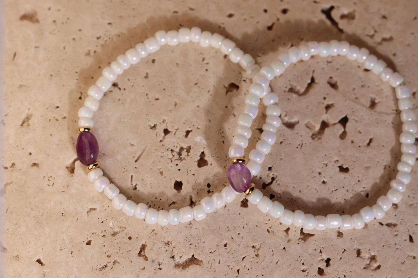 GoodLoverz Pearl Amethyst Armband