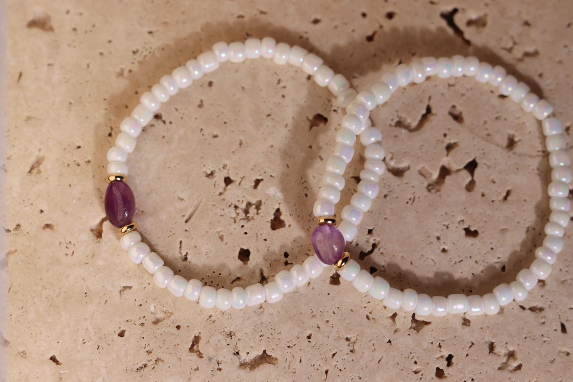 GoodLoverz Pearl Amethyst Armband