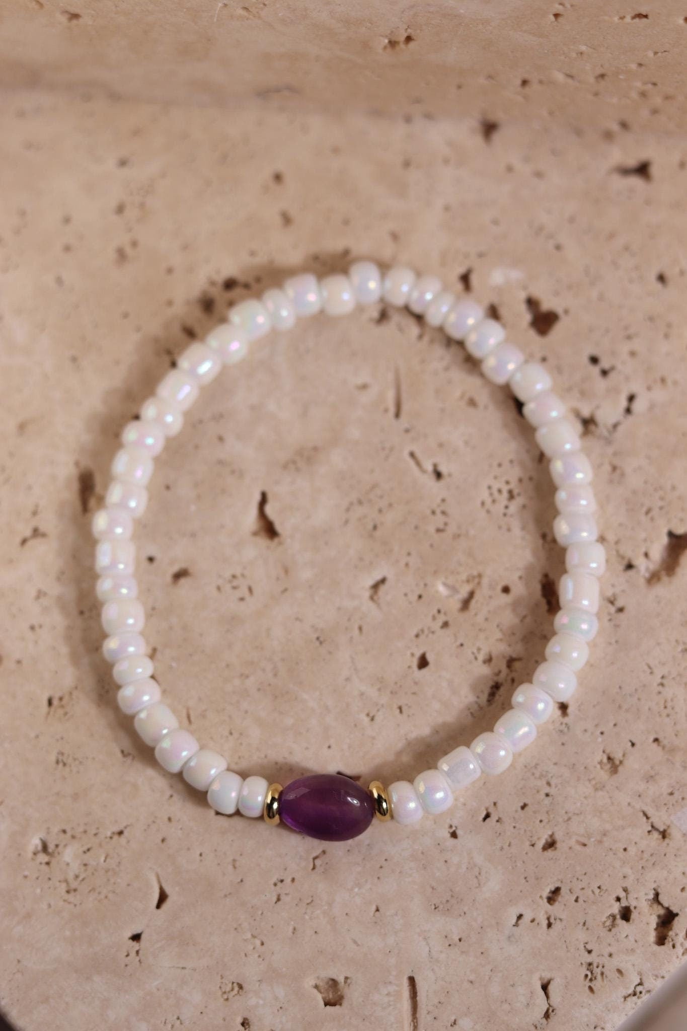 GoodLoverz Pearl Amethyst Armband