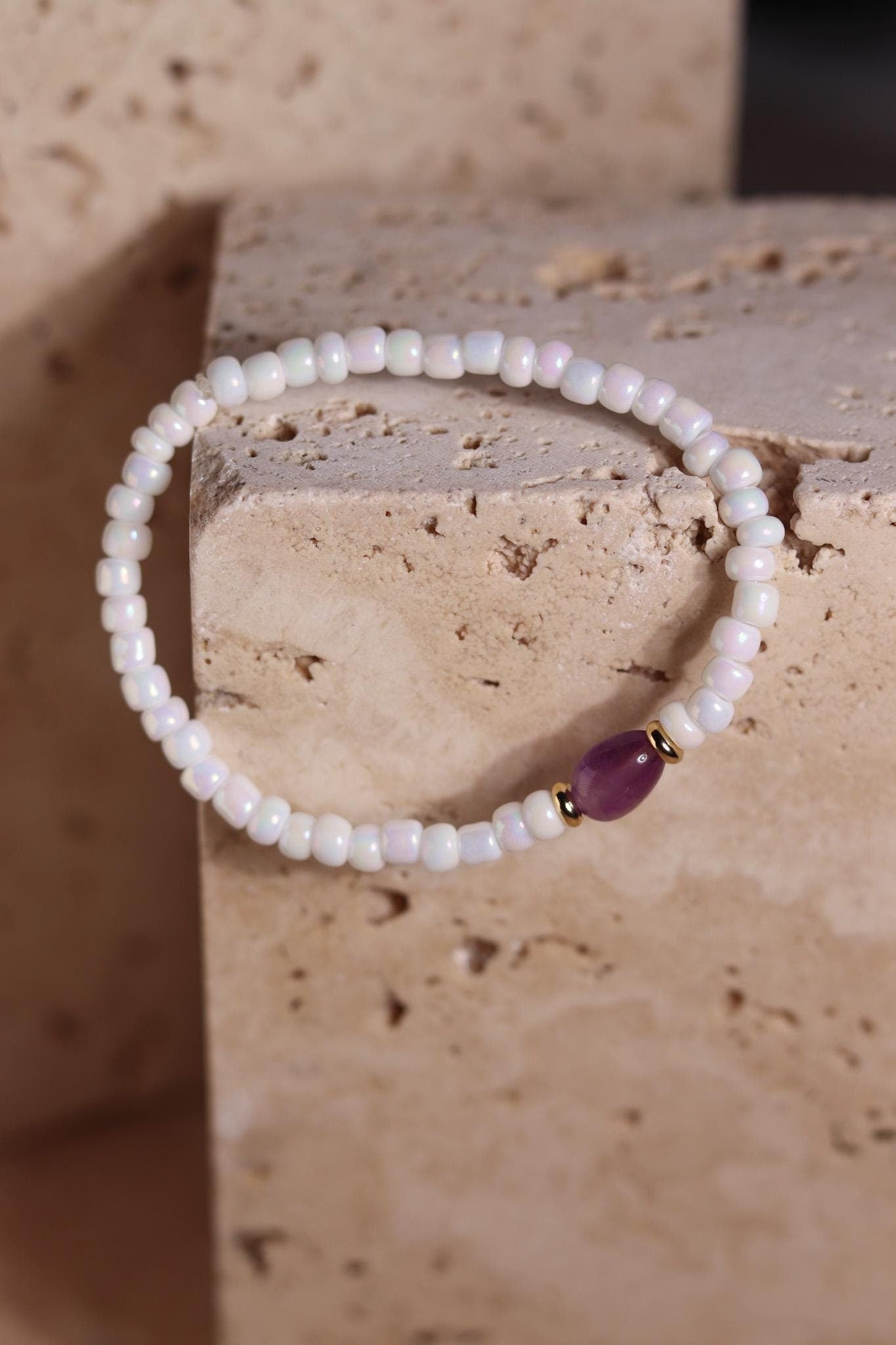 GoodLoverz Pearl Amethyst Armband