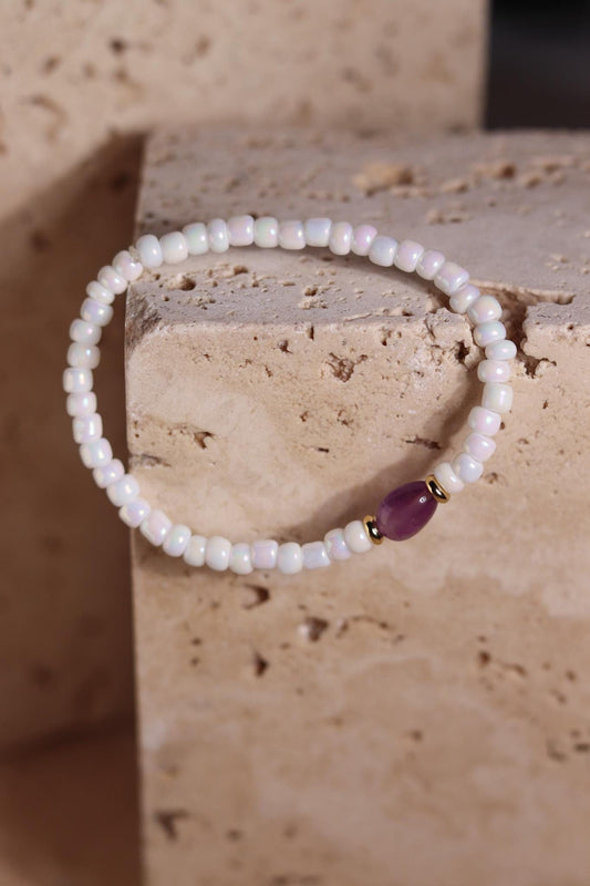 GoodLoverz Pearl Amethyst Armband