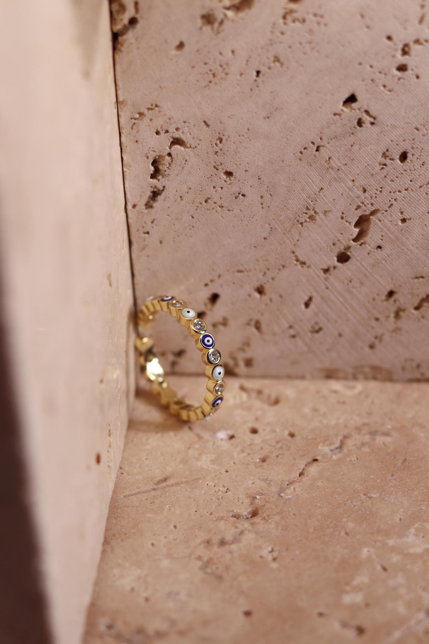 GoodLoverz Positive Eye Ring Klassisch Gold