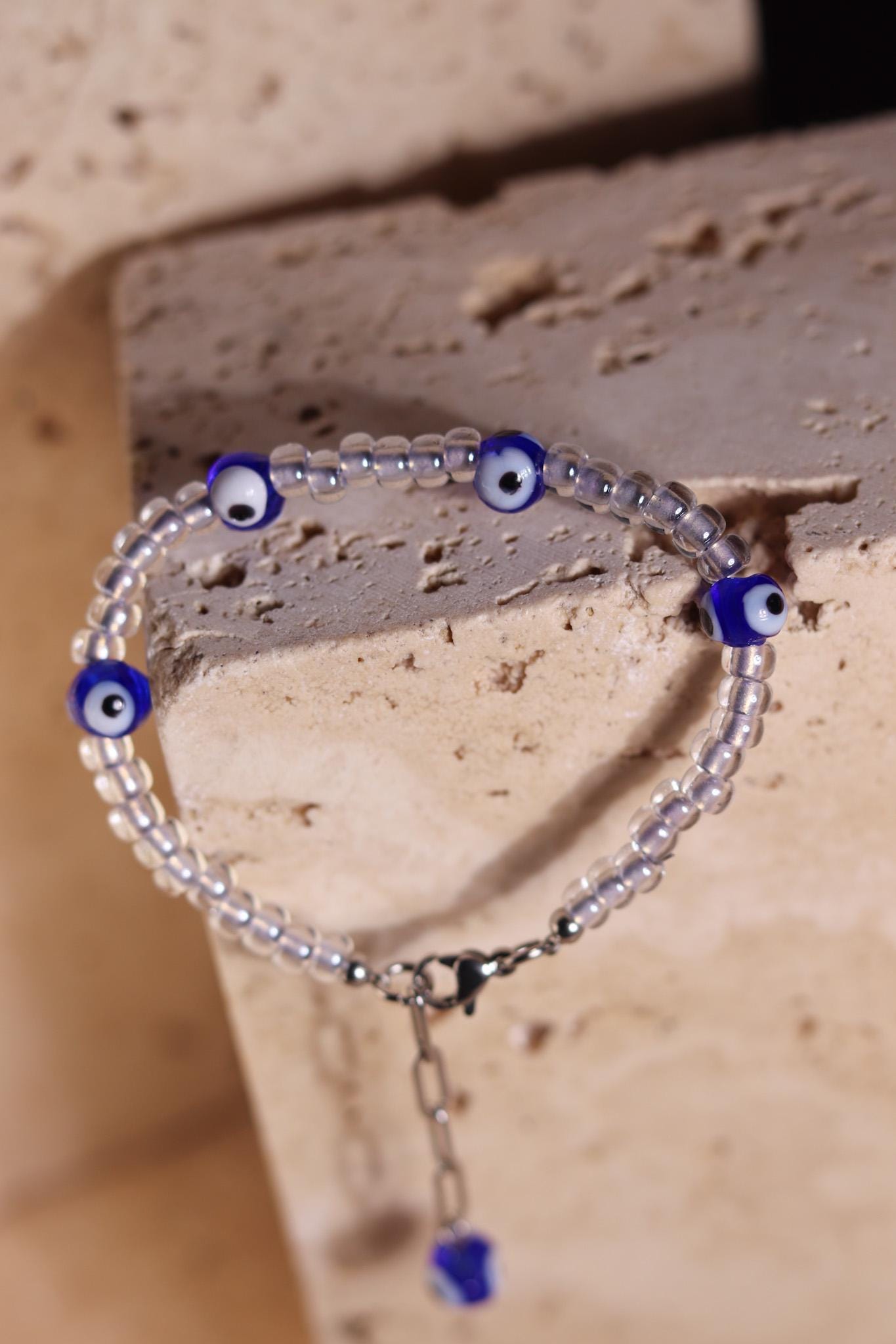 GoodLoverz Nazar Auge Armband in Silber