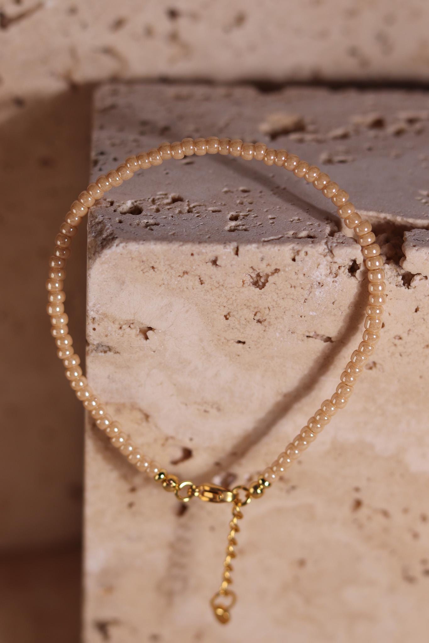 GoodLoverz Perlenarmband Nude Glow Caramel