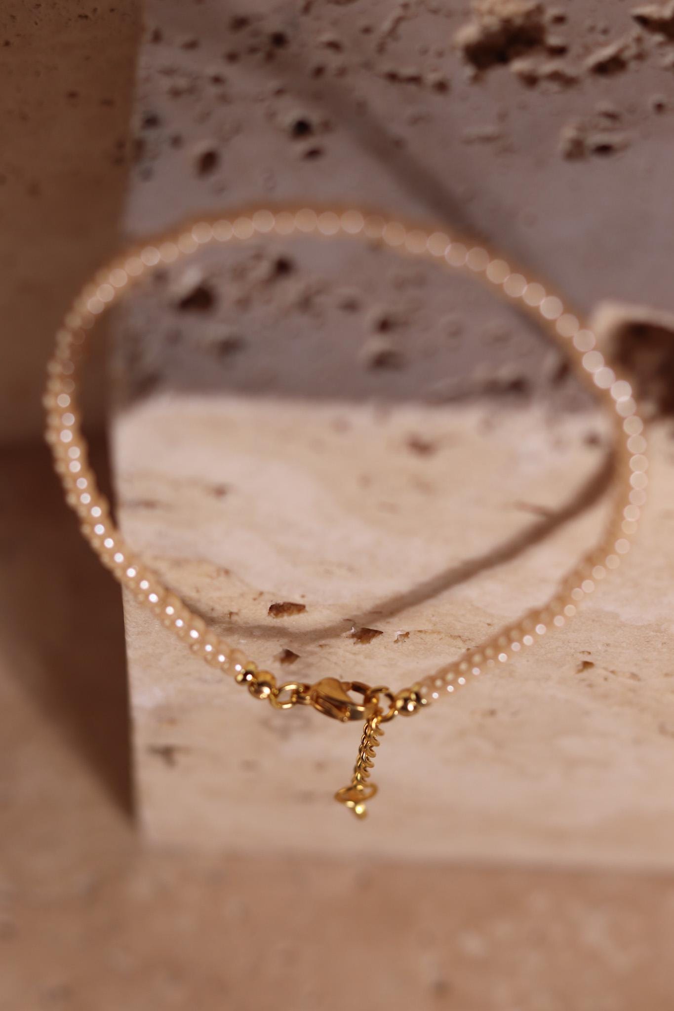 GoodLoverz Perlenarmband Nude Glow Caramel