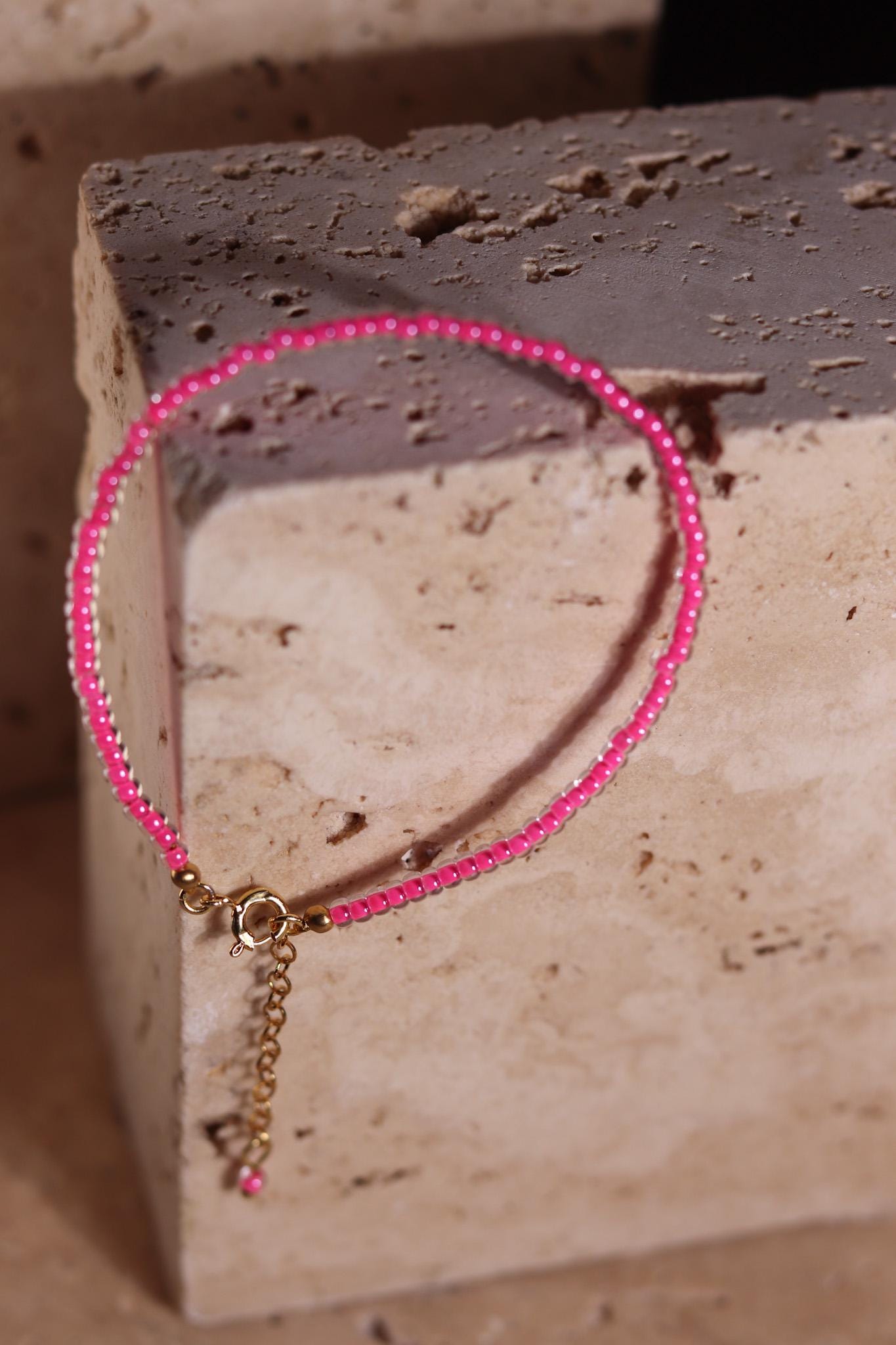 GoodLoverz Perlenarmband Pink Neon