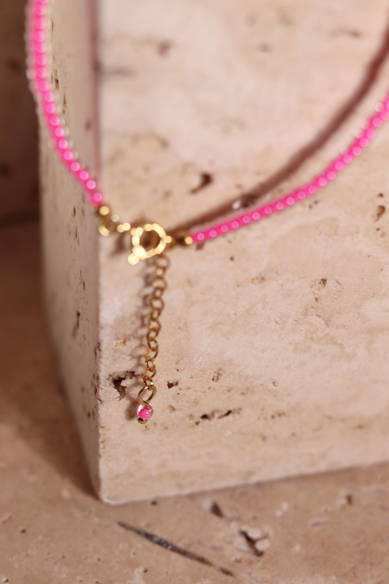 GoodLoverz Perlenarmband Pink Neon