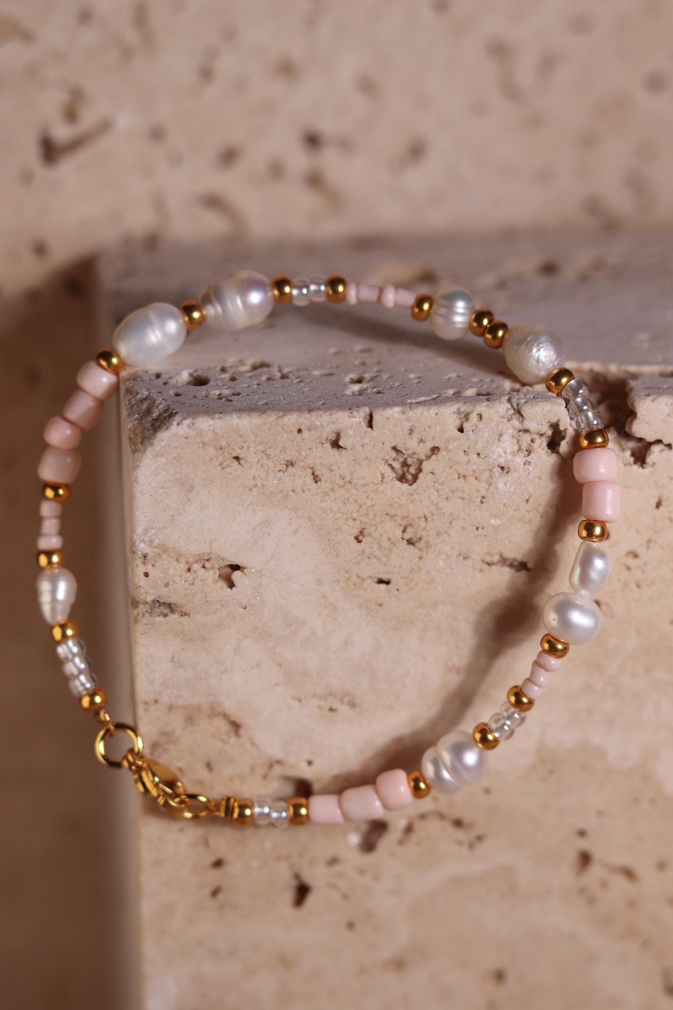 GoodLoverz Princess Gold Armband mit Süßwasserperlen
