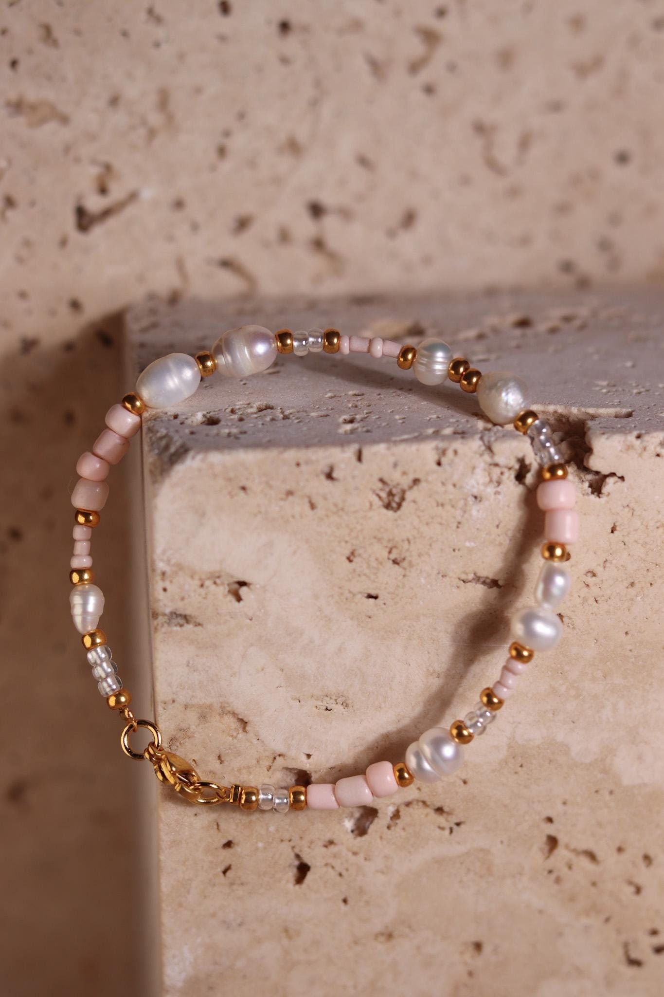 GoodLoverz Princess Gold Armband mit Süßwasserperlen