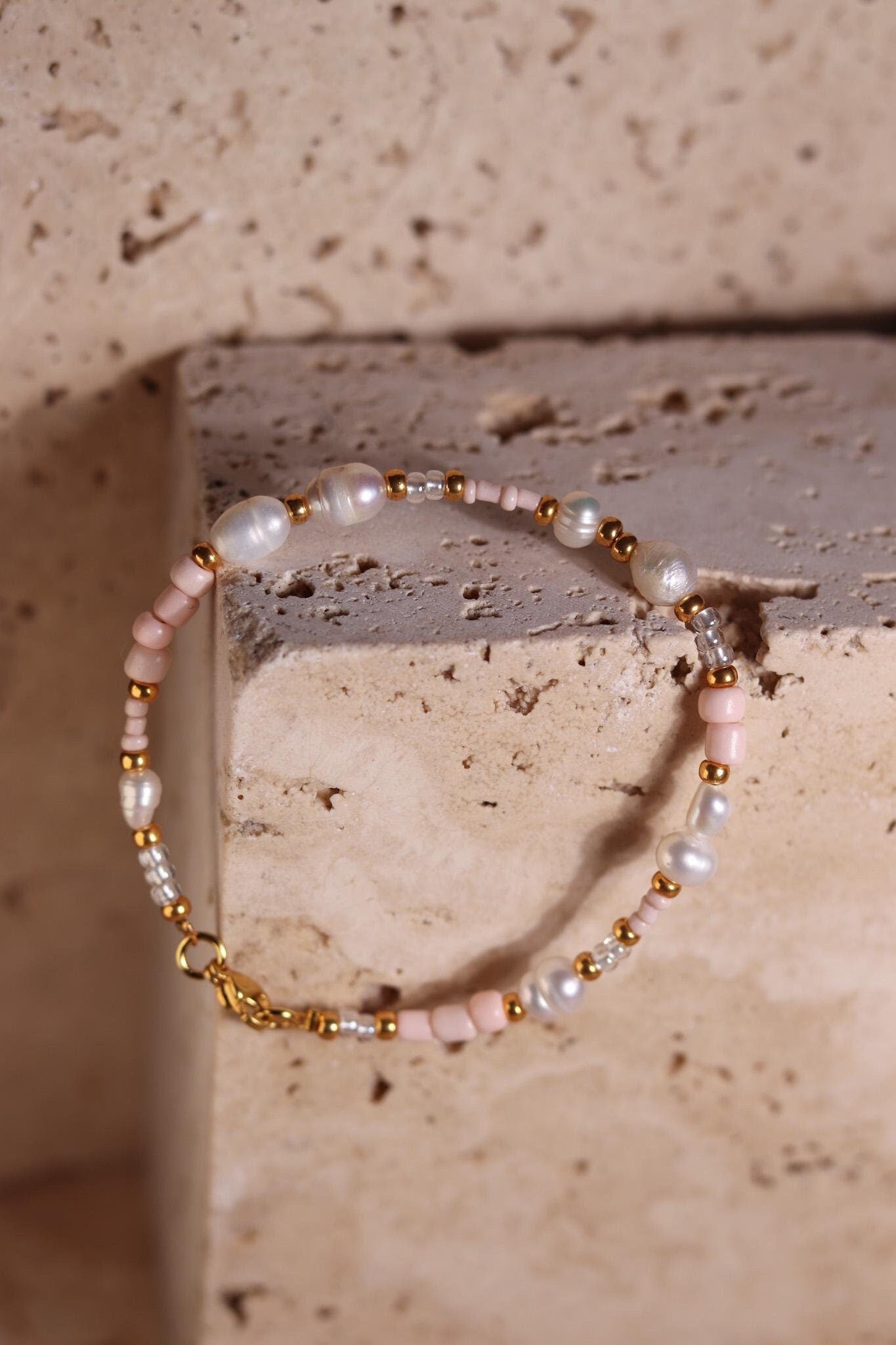 GoodLoverz Princess Gold Armband mit Süßwasserperlen
