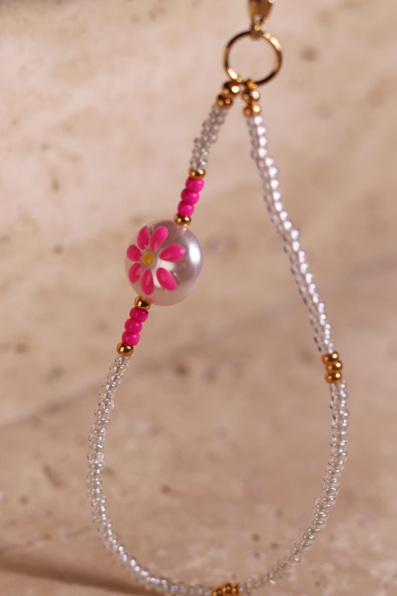 GoodLoverz Powerful Garden Collection Pink Flower Handykette