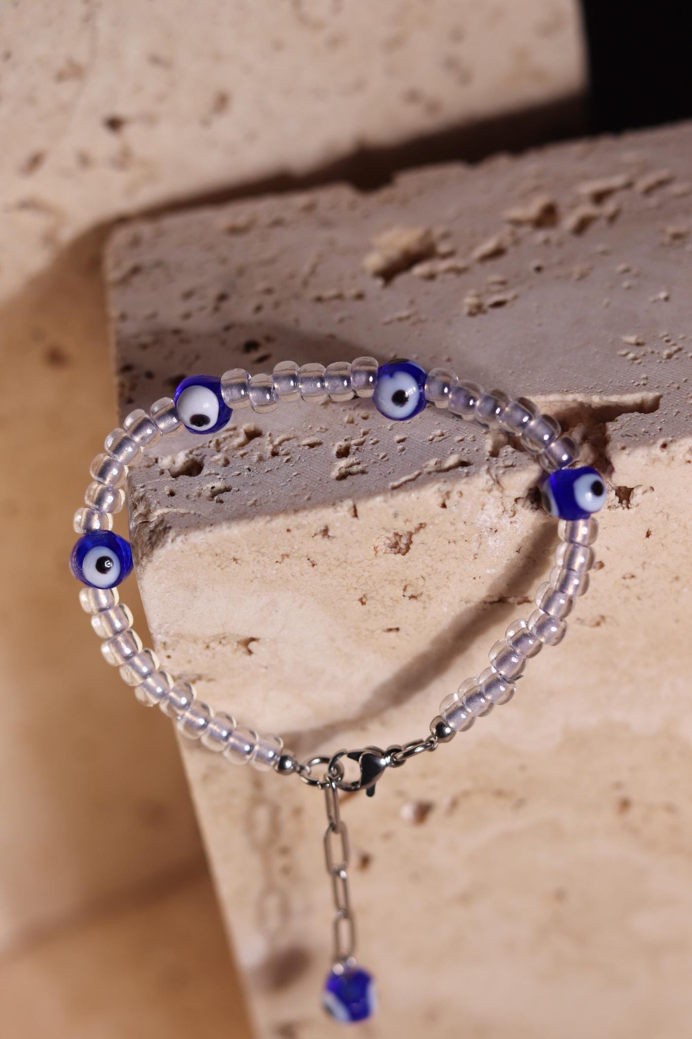 GoodLoverz Nazar Auge Armband in Silber