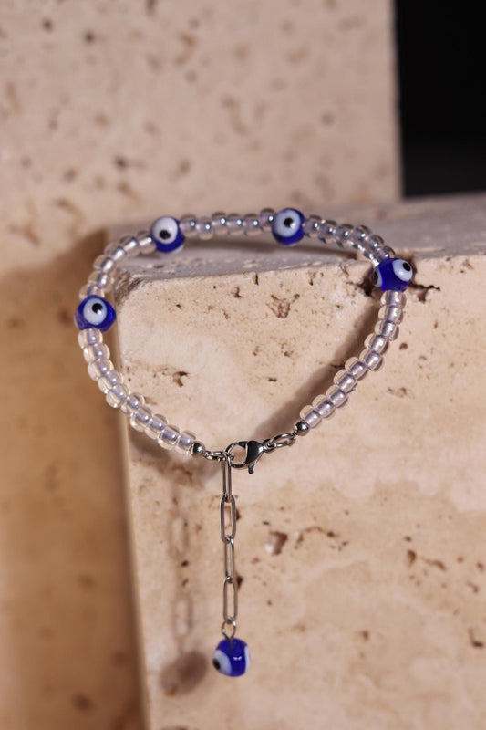 GoodLoverz Nazar Auge Armband in Silber