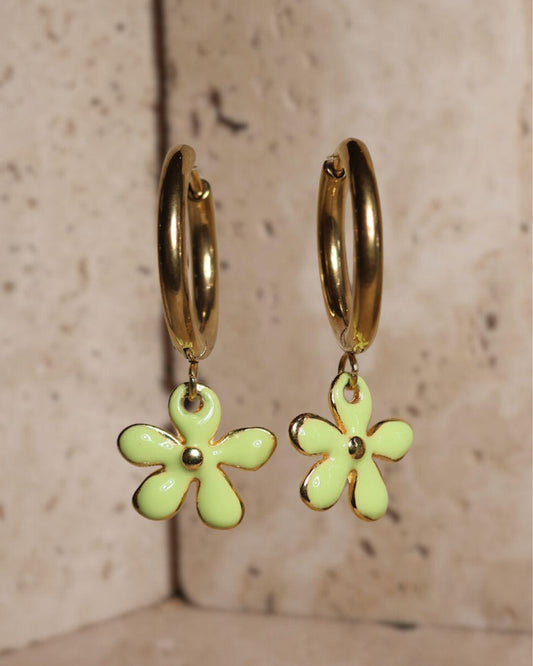 GoodLoverz Flower Neon Creolen